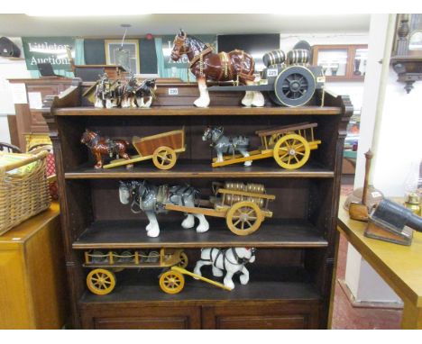 Collection of model horse and carts
