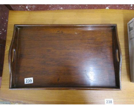 Tray made from teak from the light cruiser HMS Glasgow
