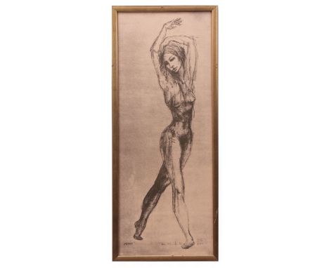 AR TOM MERRIFIELD (born 1932) "Petra" black and white print, signed, numbered 108/500 and inscribed with title in pencil to l