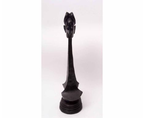 BEN OSAWE (1931-2007) Benin Princess cast metal sculpture, signed and dated 2001&nbsp;112cms high