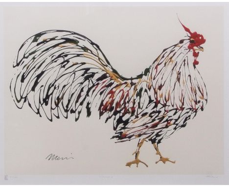 AR BECKY MAIR (contemporary) "Romeo" coloured print, signed, numbered 44/95 and inscribed with title in pencil to lower margi