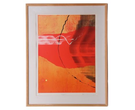 AR NEIL CANNING (born 1960) "Voyage 1" screen print, signed, dated 00, numbered 49/75 and inscribed with title in pencil to l