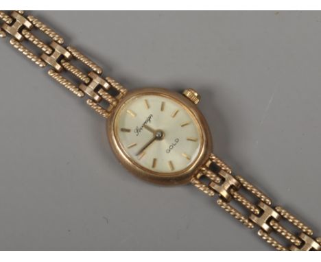 A 9ct gold Sovereign Gold bracelet wristwatch, stamped 375, gross weight 9.18 grams.