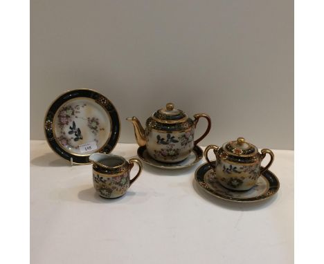 Japanese Noritake style ceramic tea set, condition - light signs of wear 