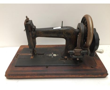 A vintage sewing machine 
