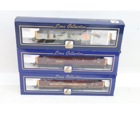 Lima OO gauge model railways including L204659 Class 37 diesel locomotive 37428 EWS maroon, 204771 Class 37 Mary Queen of Sco