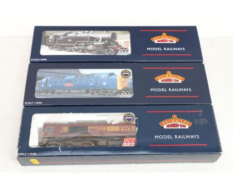 Bachmann Branchline OO gauge model railways including 32725DS Class66 diesel locomotive Lafarge Charnwood 66022 EWS, 32528 Cl