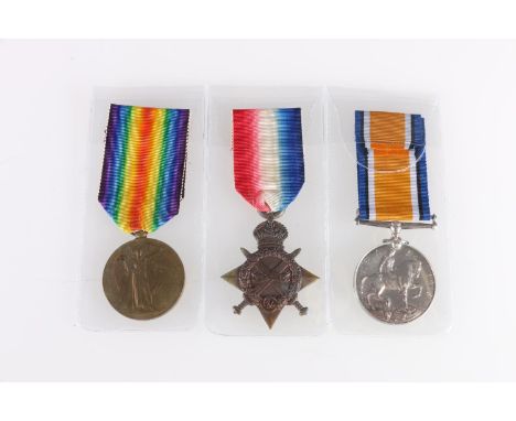 Medals of S10377 Private Robert Leach of the 2nd Battalion Black Watch (Royal Highlanders) who was killed in action KIA on 21