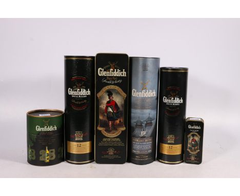GLENFIDDICH single malt Scotch whisky including 15 year Distillery Edition 51% abv 70cl, old style 'Pure Malt Special Old Res