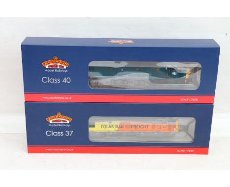 Bachmann Branchline OO gauge model railways including 32389 Class 37/4 Colas Freight diesel locomotive 37421 yellow/orange, a