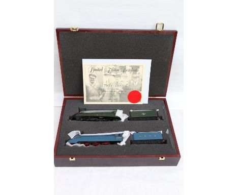 Bachmann Branchline OO gauge model railways Mallard limited edition two locomotive set, issued to commemorate the diamond jub