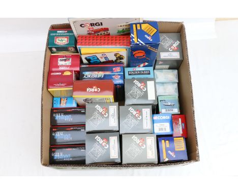 Twenty-five Corgi diecast model vehicles and sets including C89 60years of Transport, D72/1 Minors and Populars, D53/1 Rally 