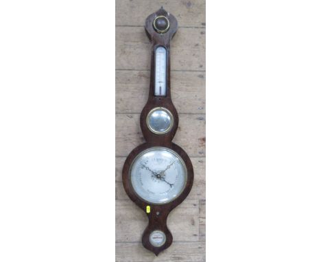 A 19th century banjo barometer, height 37ins