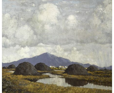 Paul Henry RHA (1876-1958) AN IRISH BOG, c.1938 oil on canvas signed lower left Private collection, USA;Adam's & Bonhams, 8 D