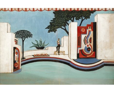 Mainie Jellett (1897-1944) DESIGN FOR 'THE ROOF GARDEN', c.1938-1939 gouache The Lyndsay Gallery, Monkstown, 2011;Private col