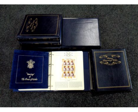 A quantity of Diana Princess of Wales commemorative stamp albums, first day covers etc  