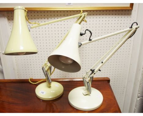 A Herbert Terry &amp; Sons Ltd enamel lamp; an Anglepoise Lighting lamp (2) 