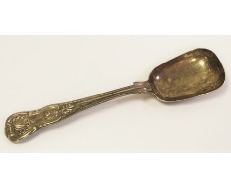 A William IV silver King's pattern caddy or sugar spoon, William Eaton, London 1836