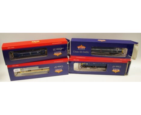 A Bachmann Branchline - 32-385 Class 37/4 37415 in Intercity Mainline Livery, boxed; 32-532 Class 55 55007 'PINZA' BR blue (W