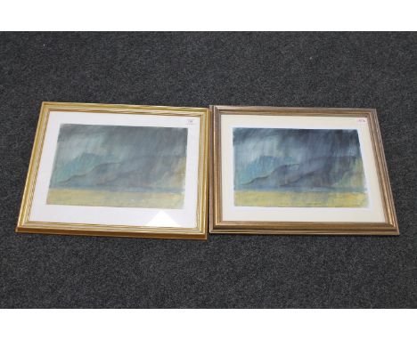 Donald James White : Barrisdale Loch, colour screenprint, signed verso and dated '80, 29 cm x 41 cm, together with another th