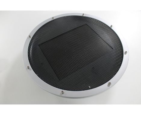 A large metal speaker 