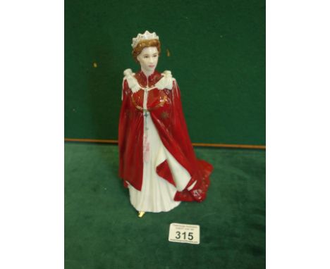 Royal Worcester figure of the Queen 