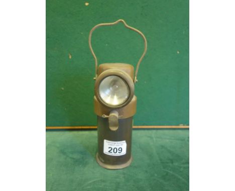 Minor's or railway lamp, marked to base Barnsley type BE3 the Ceag Minors lamp 