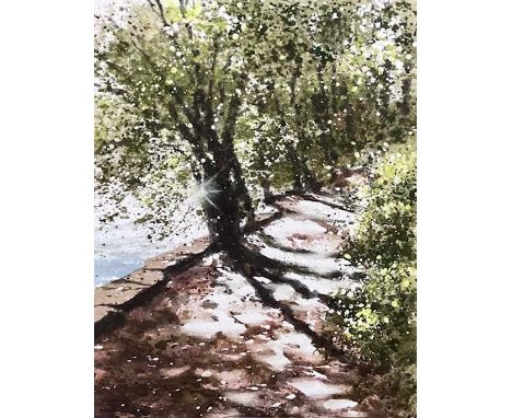 NAOMI TYDEMAN (b. 1957) watercolour - 'Summer Glint', 40 x 35cmsProvenance: donated to aid City HospiceComments: light brown 