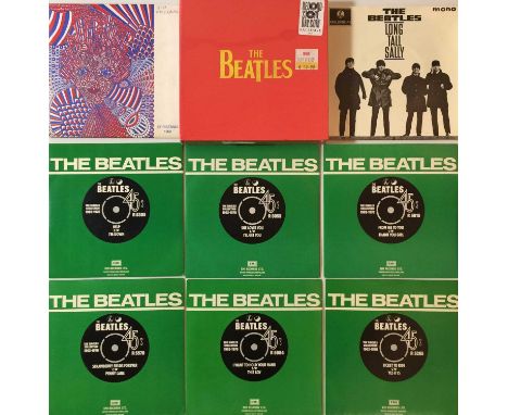 THE BEATLES - 7" COLLECTION (INCLUDING FLEXI, BOX SET AND UK 45s). Top pack of 13 x 7" releases. Titles include The Beatles S