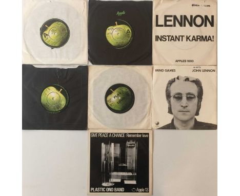 Excellent collection of 7 x 7" including 2 demos. Titles are Whatever Gets You Thru' The Night (demo R 5998 - Ex+ extremely c
