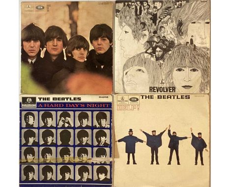 THE BEATLES - STUDIO LPs/7". Neat pack of 4 x early/original UK pressing LPs plus 6 x 7"/EPs. LPs (all black/yellow Parlophon