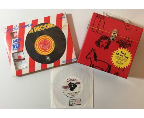 PAUL McCARTNEY &amp; RELATED/THE BEATLES  - 7" (INCLUDING BOX SET RELEASES). Ace bundle of 3 x 7" releases including limited 