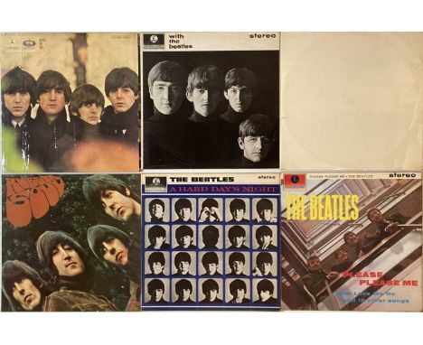 THE BEATLES - STEREO REISSUE LPs. A lovely pack of 8 x UK Stereo reissue studio LPs. Titles are White Album (PCS 7067/7068 - 