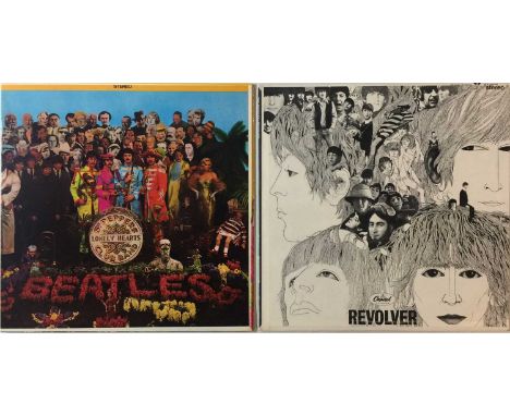 THE BEATLES - REVOLVER &amp; SGT. PEPPER'S LPs (ORIGINAL/EARLY US PRESSINGS - SUPERB COPIES). A bundle of 2 x extremely well 