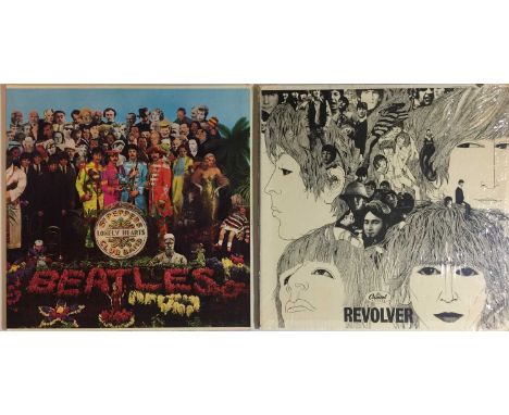 THE BEATLES - REVOLVER &amp; SGT. PEPPER'S LPs (ORIGINAL US MONO COPIES - SUPERB CONDITION). Another bundle of 2 x original U