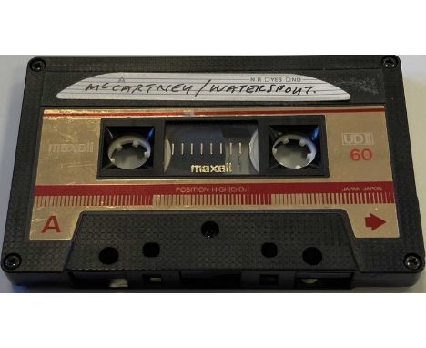 PAUL MCCARTNEY 'WATERSPOUT' DEMO CASSETTE. A Maxell UDII cassette with handwritten labels on cassette and case containing an 