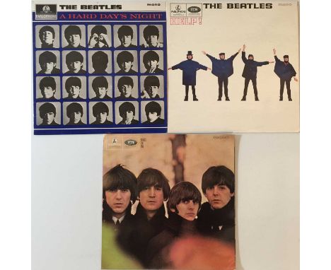 THE BEATLES - A HARD DAY'S NIGHT/BEATLES FOR SALE/HELP - UK ORIGINAL MONO COPIES. More lovely clean original UK copies from t