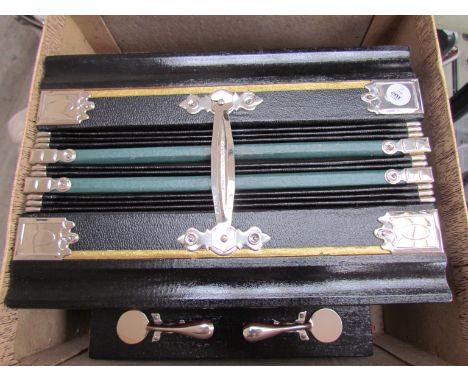 A Parsifal button melodeon, boxed 