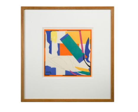 Souvenir d'Oceanie lithograph after Matisse's cut-outs, printed by Mourlot, 1954 25 x 25cmFootnote: Provenance With Goldmark 