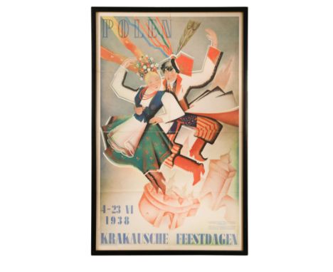 lithograph printed in colours 99 x 61cm