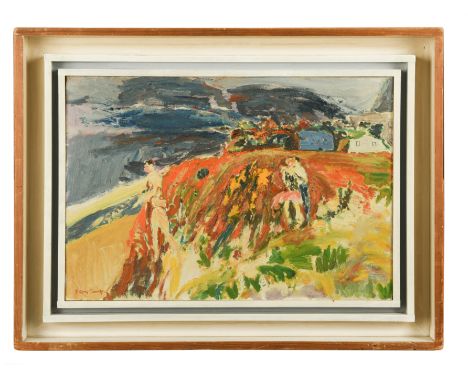 Caravan and Lovers signed 'Jeffery Camp' (lower left) oil on board 30 x 44cmFootnote: Provenance With Beaux Arts Gallery, Lon