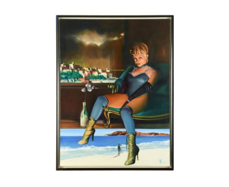 The French Lady (Provence) signed 'FRANCIS' (lower right); further signed and titled to the reverse oil on canvas 101.5 x 76c
