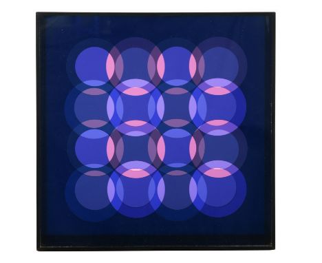 coloured plexiglass multiple, inscribed signature on plaque affixed to verso, with stamped title, date and number 31/100, sta