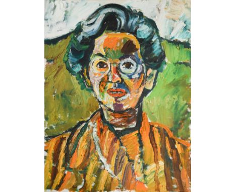 Portrait of a woman oil on canvas, unframed 46 x 35cmFootnote: Provenance Sale: Henry Adams Auctions, 8 July 2015, lot 590, w