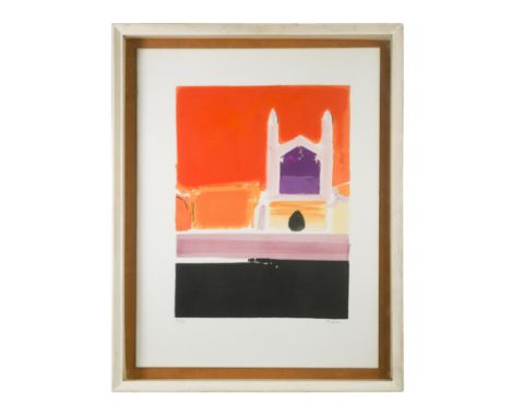 Vertical Composition - King's College Chapel, Cambridge signed 'Fraser' (lower right); numbered 34/60 lithograph 79 x 52cm