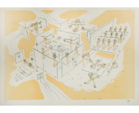 Untitled Monogrammed in pencil (lower right); numbered 83/100 lithograph, unframed 54 x 75.5cm
