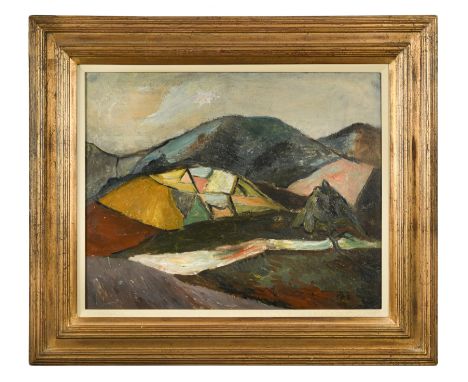 Edge of Dartmoor signed with initials and dated '51' (lower right) oil on board 39.5 x 49.5cmFootnote: Provenance With The Fr