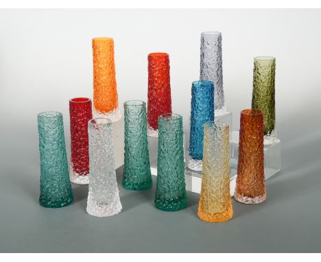 in various colours, including Gold, Aqua, Kingfisher Blue, Ruby and Tangerine (12) 16cm high