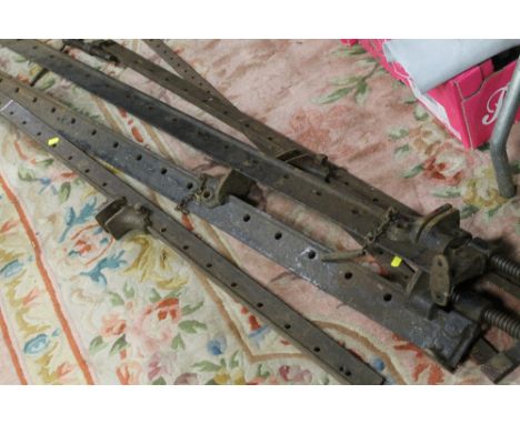 A SELECTION OF LARGE SASH CLAMPS
