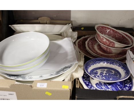 TWO TRAYS OF CERAMICS TO INCLUDE MASONS VISTA 